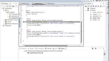 usage of junit annotations In Selenium WebDriver