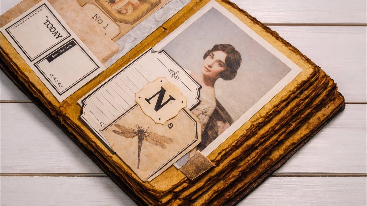 ASMR | I Found an Audrey Hepburn Postcard… so I decorated my diary like it’s 1957