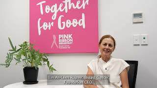 Thank you for Pink Ribbon Breakfast, from our CEO, Ah-Leen Rayner