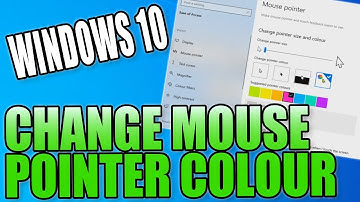Change The Colour Of The Mouse Pointer In Windows 10