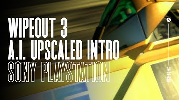 Wipeout 3 - PS1 - AI Upscaled Intro Movie (1080p)