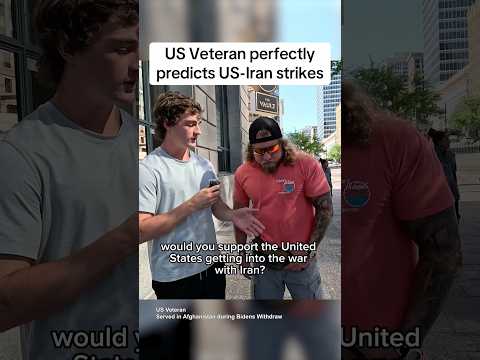 U.S. Veteran Perfectly Predicts US-Iran War