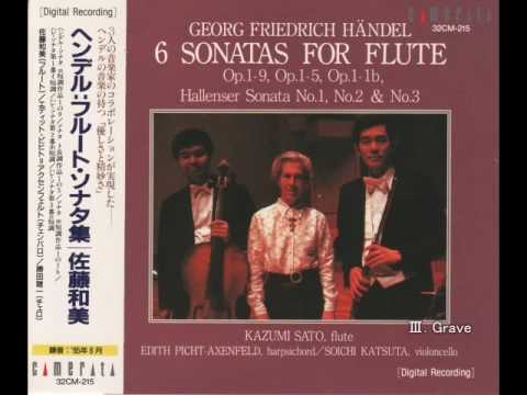 Händel:Sonata in E Minor "Hallenser No.2" - Kazumi Sato