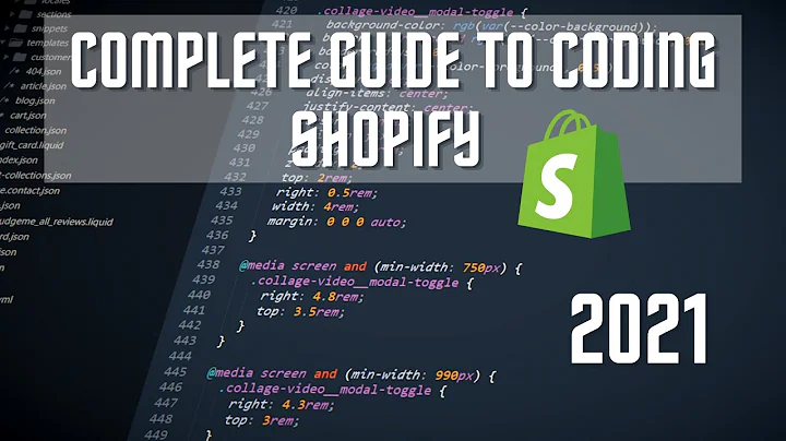 Master Shopify Coding: The Complete 2021 Curriculum