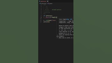 Pyramid pattern in Python | Star Pattern in Python #shorts