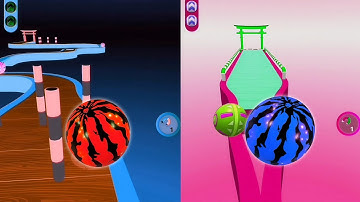 🌲🌍Sky Rolling Ball 3D Vs Reversed Gameplay SpeedRun Max Level 305