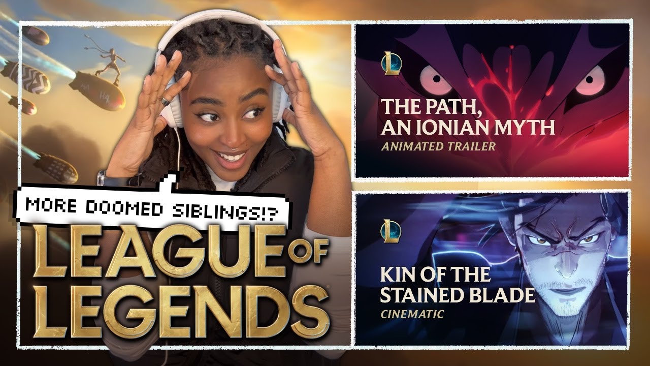 Aisha Reacts...MORE LEAGUE CINEMATICS! | (Yone & Yasuo, Fiddlesticks, Ryze + GET JINXED)