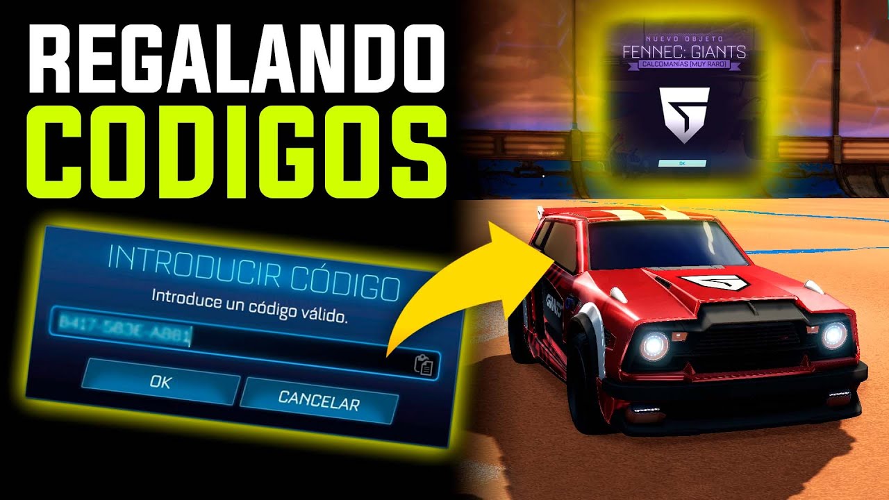 CODIGOS de ROCKET LEAGUE 😱 ¡DOY codigos de MI COCHE DE GIANTS en Rocket