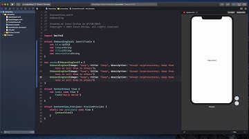Cryptocurrency Onboarding Screen - Part 1