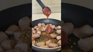 Sri Lankan Devilled Sausages shorts asmr easyrecipe