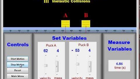 Physics - Momentum - Colliding Pucks Lab