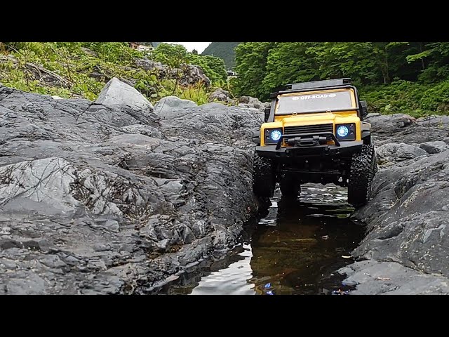 Short Trail in Mitake FJ Cruiser RC Crawler (HB ZP1005) - YouTube