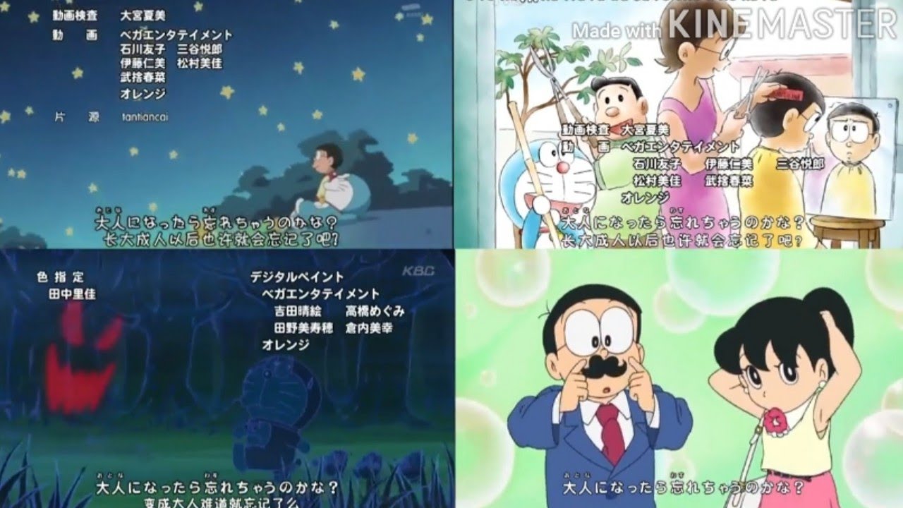 Doraemon Apne dil me dhekho  OP In Four Version HINDI Song
