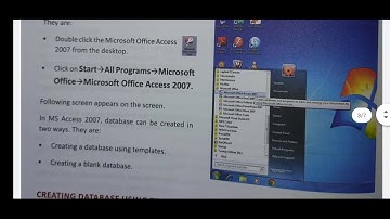 INTRODUCTION TO MS ACCESS 2007 - I