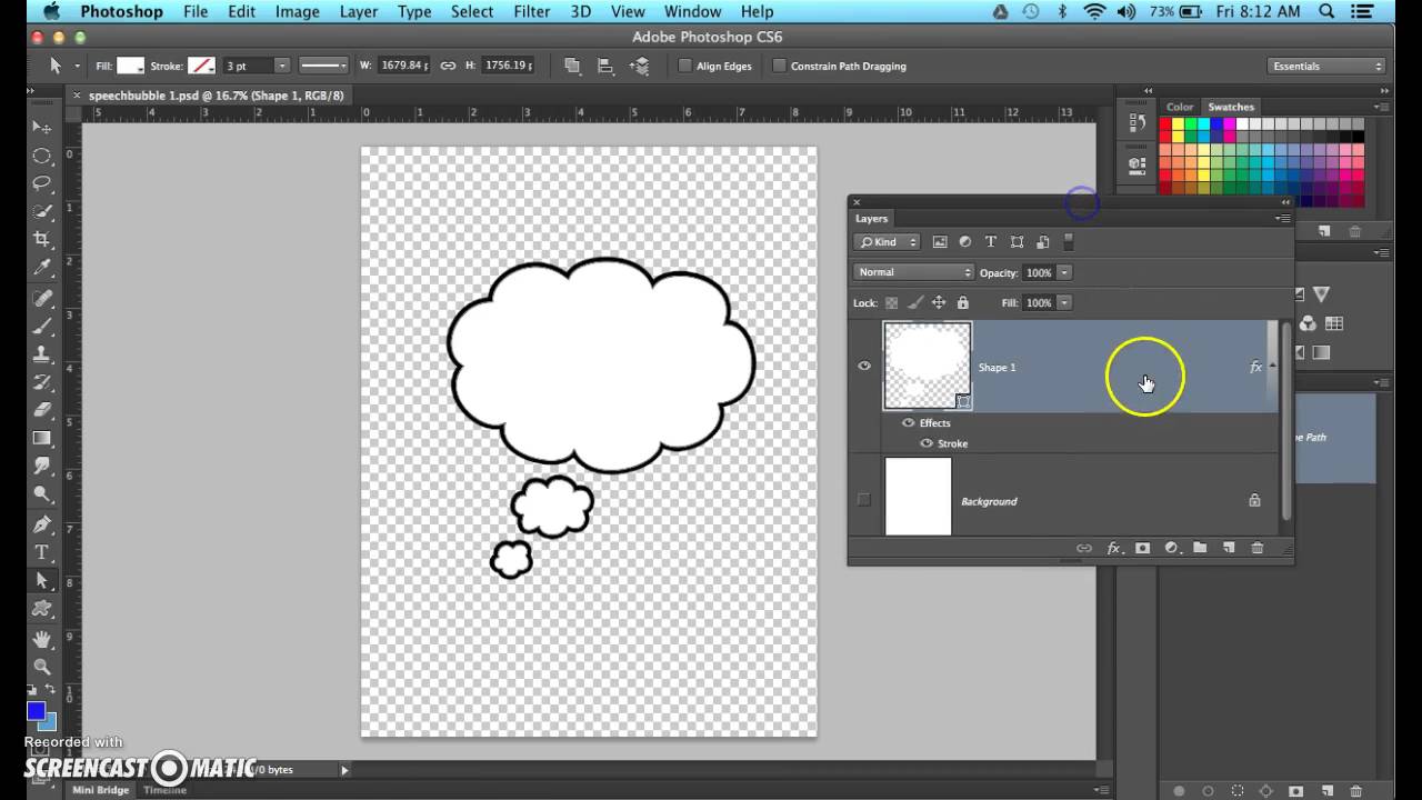 making speech bubbles in photoshop