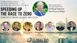 2021 Global 100 Launch and CEO Roundtable with Remarks from His Royal Highness The Prince of Wales