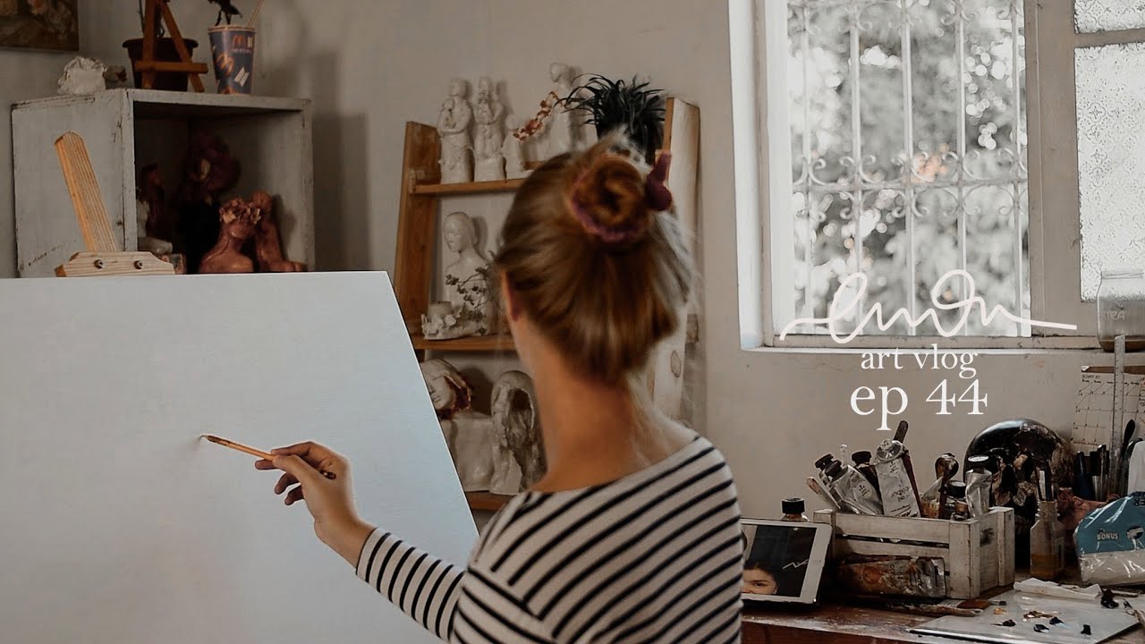 Relaxing art vlog | Three Sisters oil painting - YouTube