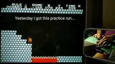 (SMB1) My first 8-B 1st room gets to 3rd room on WR pace + Sick practice run