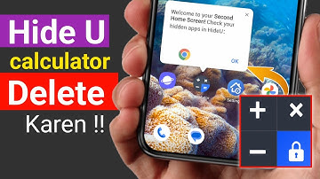 Calculator Hide app delete kaise kare 2024 | Hide U Calculator lock ko delete kaise kare