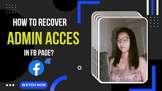 HOW TO RECOVER FACEBOOK PAGE ADMIN ACCES || TAGALOG || STEP- BY-STEP (2022)@irenelifeuncut2022