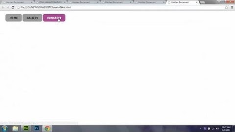 creating navigation buttons in dreamwaver cs6