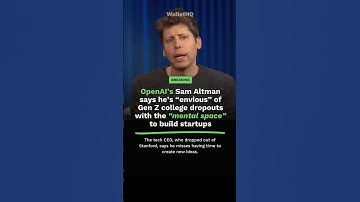 OpenAI’s Sam Altman is “Envious” of Gen Z College Dropouts