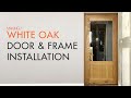 W84_Wood door frame installation