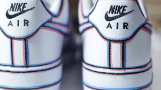 Painting Nike Air Force 1- Anaglyph effect