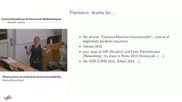 Karine Beauchard: Obstructions to small time local controllability