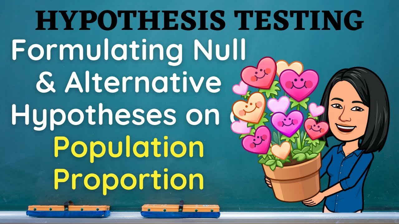 formulating appropriate null and alternative hypothesis