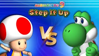 Toad vs Yoshi Step it Up #1 (Very Hard) Mario Party 9 #toad #shorts #nintendo #marioparty9stepitup