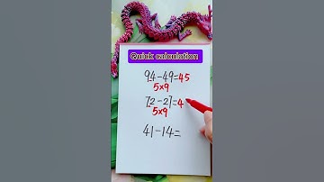 Amazing Quick Math Trick! | Simple Subtraction Hack You Never Knew!🧠💥🤩#maths #subtraction #foryou