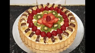 طارط بالفواكه بتقديم راقي ومذاق رائع وطريقة سهلة وسريعة fruit tart