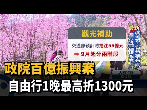 政院百億振興案 自由行1晚最高折1300元－民視台語新聞