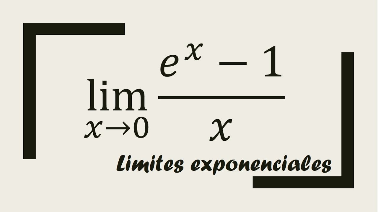 Limites Exponenciales YouTube limites-exponenciales-youtube