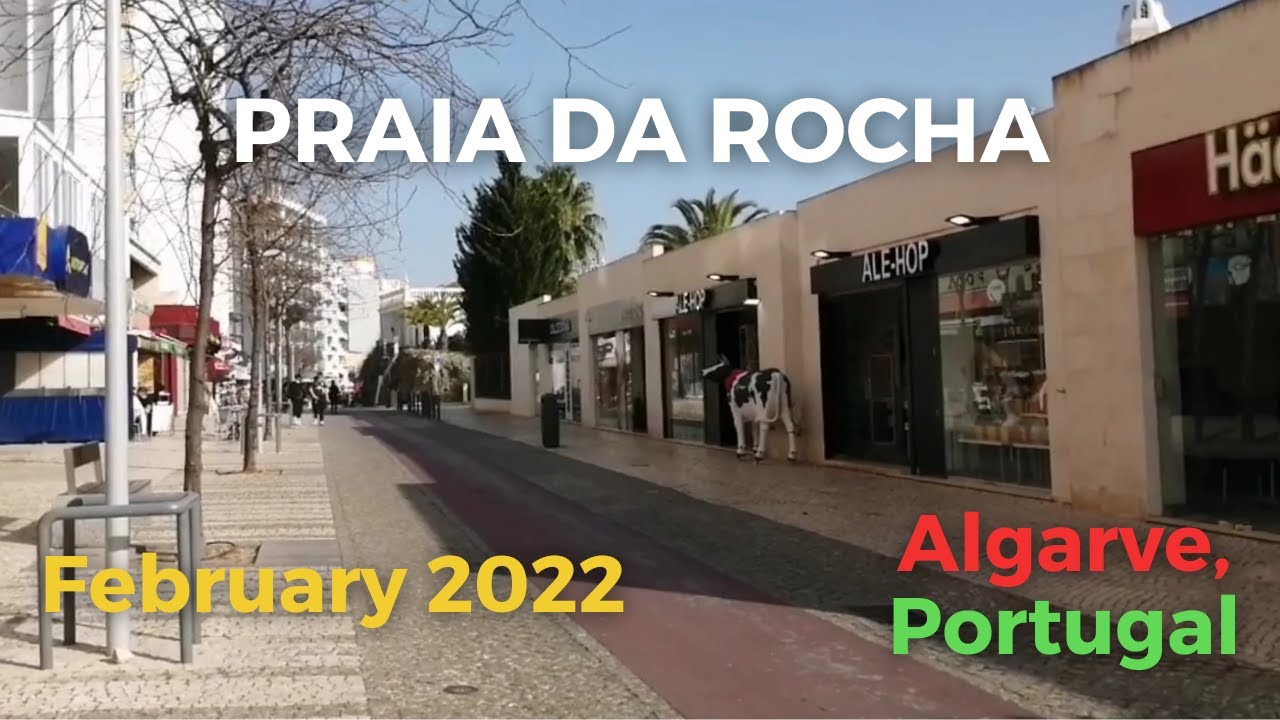 Praia da Rocha Beachline Street Walk February 2022