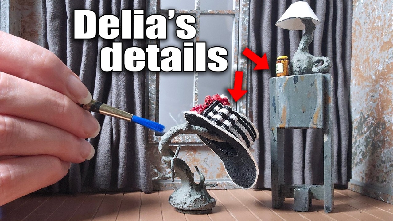 Delia's Details and Drapes🛋️ in the Beetlejuice Dollhouse!