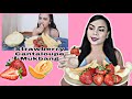 Strawberry  cantaloupe mukbang darling nadz