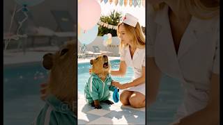 Capybara And Fat Cat The Balloon Beauty Contest