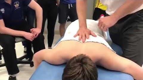 One handed prone Thoracic manipulation technique