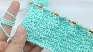 👌💯Legendary model.!!! Super easy tunisian work model explanation for beginners.#crochet #knitting