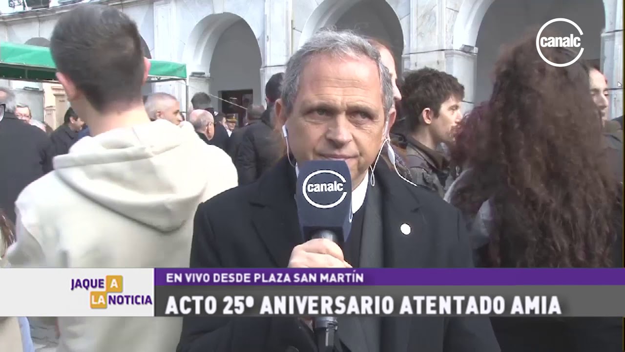 Luis Klinger Acto 25º aniversario AMIA en la Plaza San Martín YouTube
