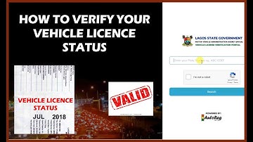 How To Verify Vehicle Licence Registration Status