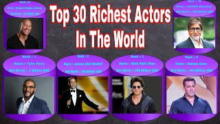 Top 30 richest actors in the world 2023 ||