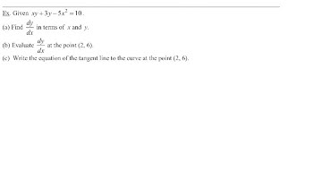 CBC Applications of Differentiation: Implicit (Video 3)