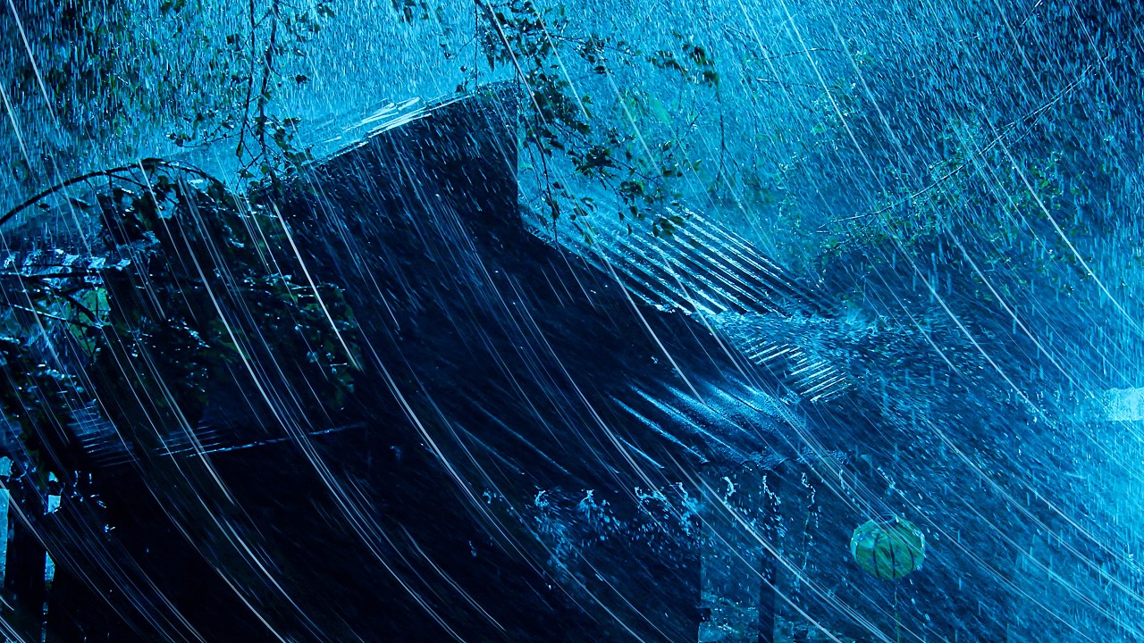 Wonderful Thunderstorm to Lull You into Sleep | Super Heavy Rain on Tin Roof & Loud Thunder