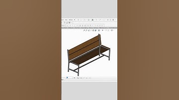Bench 😍.. solidwork designs tutorial 😇.#shorts #design