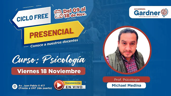 CICLO FREE UNT 2023 II | PSICOLOGA - Prof. Michael...