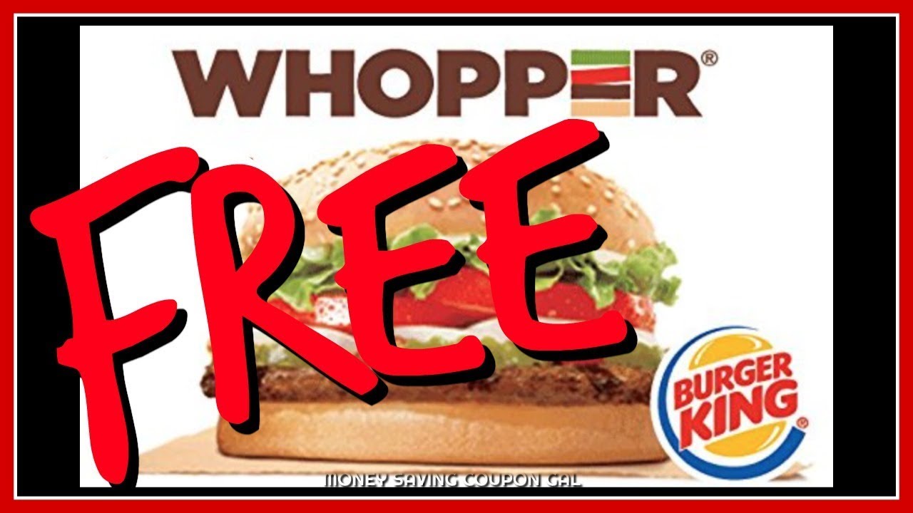 FREE 🍔 BURGER KING 🍔 WHOPPER 🍔 - YouTube free-burger-king-whopper-youtube