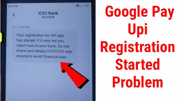 fix Your registration for UPI app started in Google Pay | UPI payment registration on Google Pay